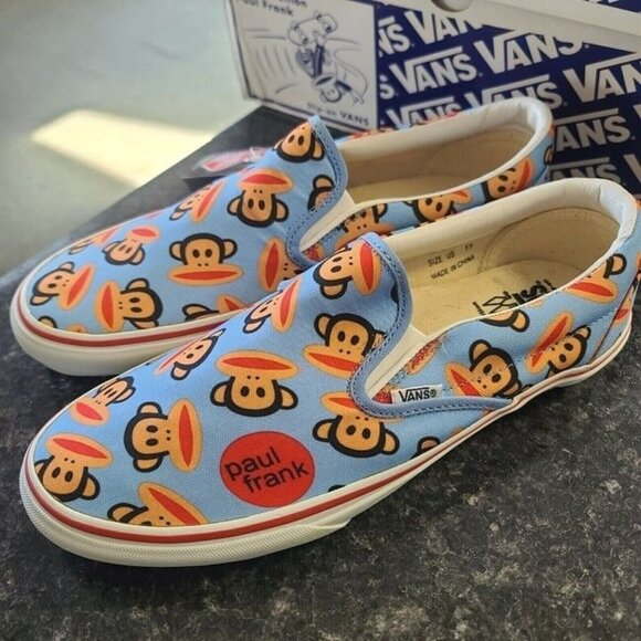 Vintage Paul Frank Julius Vans, Mens, 2001 Slip-on Sneakers *RARE*, Size 11 main image 4